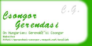 csongor gerendasi business card